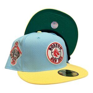 New Era Boston Red Sox 59FIFTY Fitted Hat Cap 75 Years Fenway Park Patch
